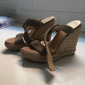 Stuart weitzman wedges, size 7. Barely worn!